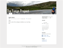 Tablet Screenshot of fuegoproject.biketravellers.com