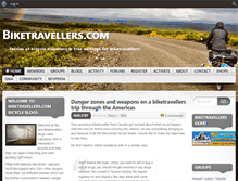 Tablet Screenshot of biketravellers.com